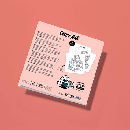 Cozy coloring book- Food