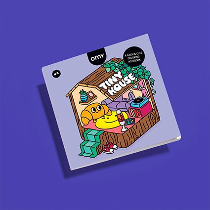 Cozy coloring book- Tiny house