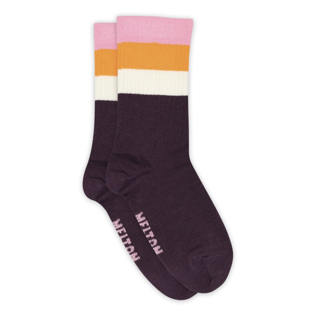 Wide stripes socks