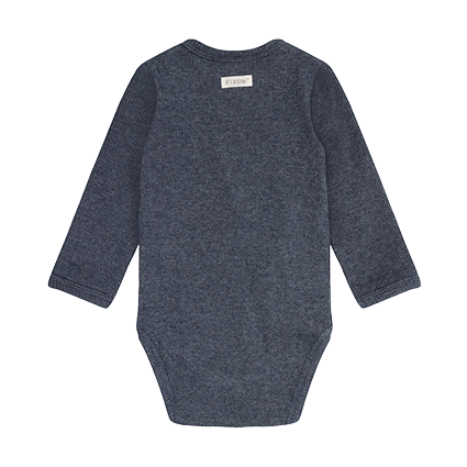 Wrap Body LS Melange Rib