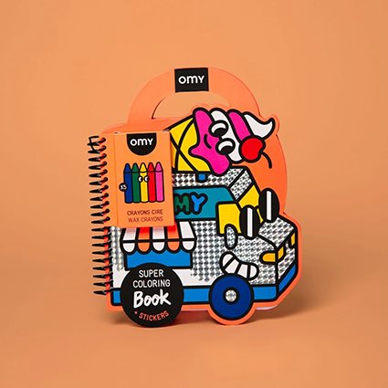 YUMMY COLORING & STICKERS BOOK