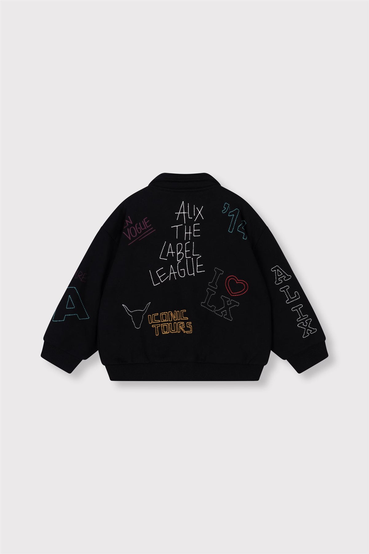 kids knitted patches jacket