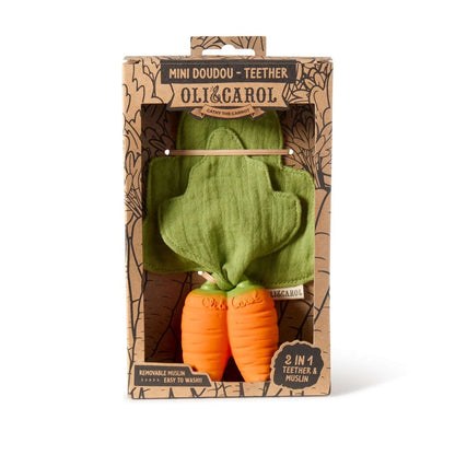 Cathy Carrot Mini Doudou-Teeth