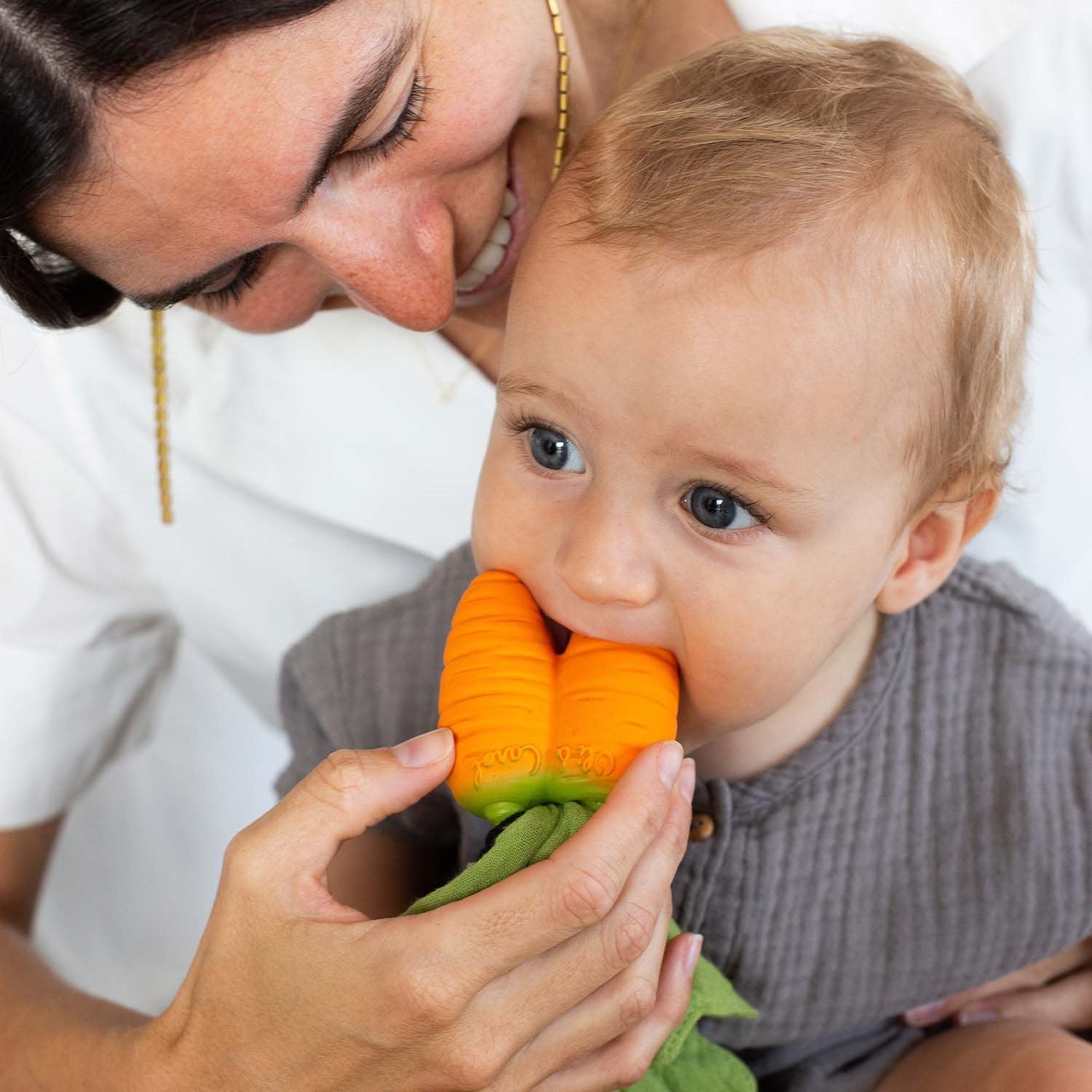Cathy Carrot Mini Doudou-Teeth