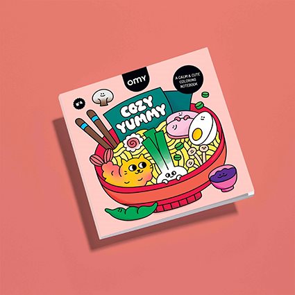 Cozy coloring book- Food
