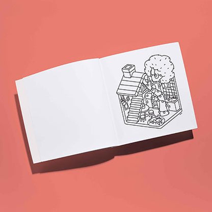 Cozy coloring book- Food