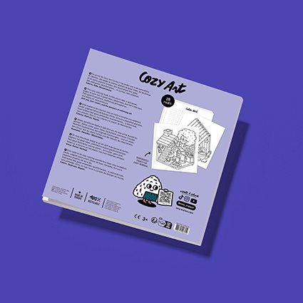Cozy coloring book- Tiny house