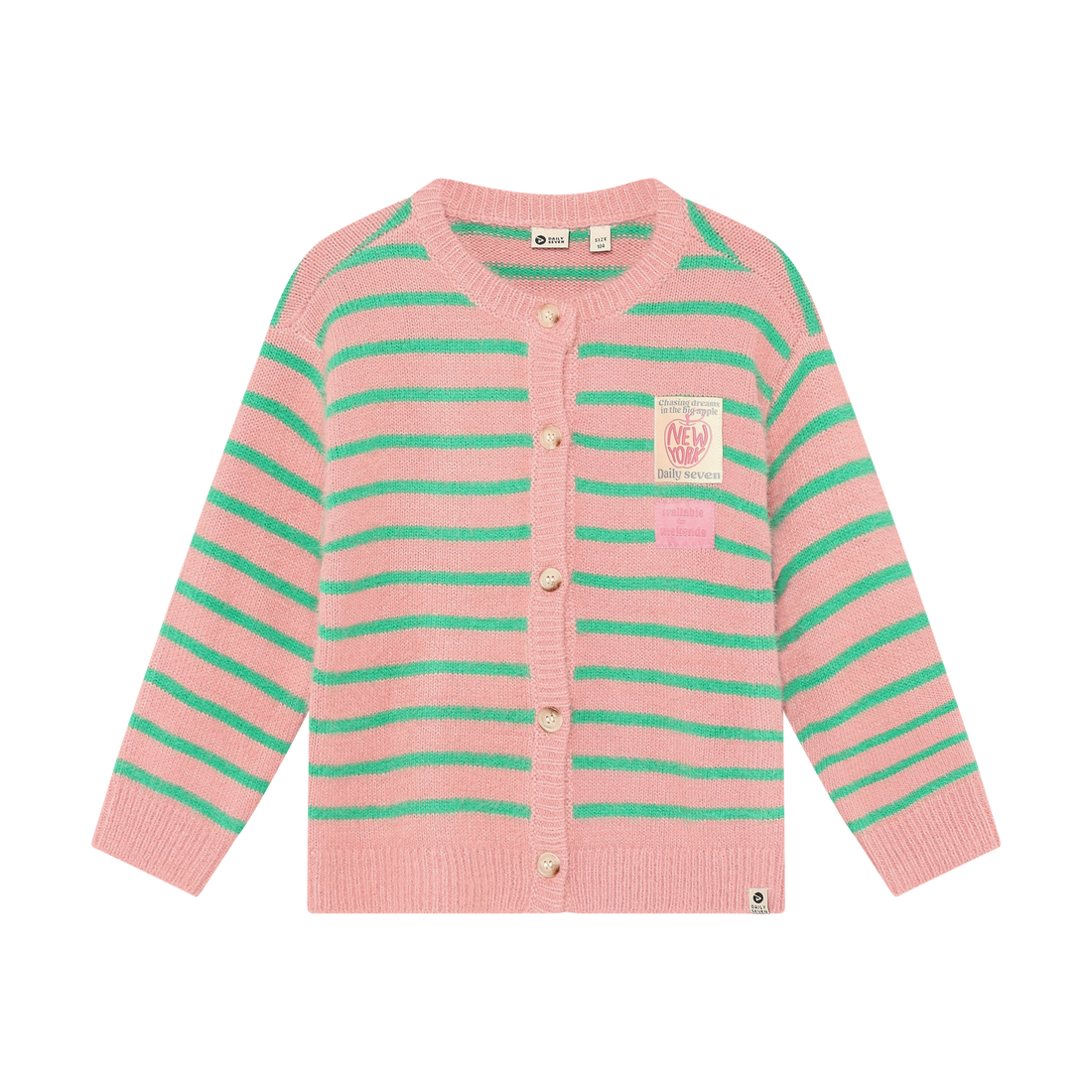 Gebreid gestreepte vest