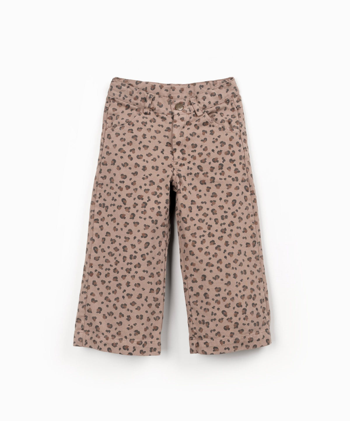 PRINTED TWILL TROUSERS