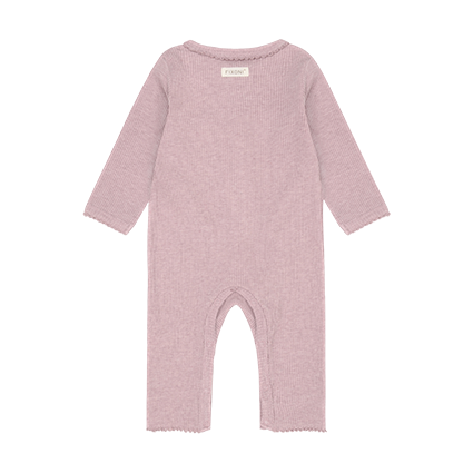 Romper LS Melange Rib