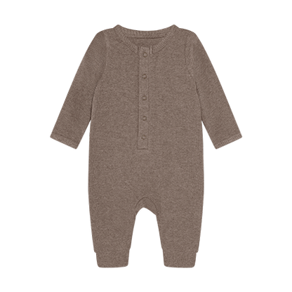 Romper LS Melange Rib