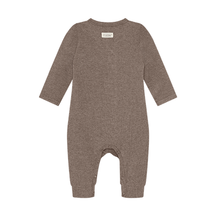 Romper LS Melange Rib