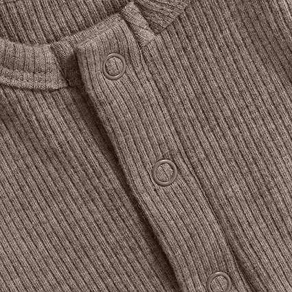 Romper LS Melange Rib
