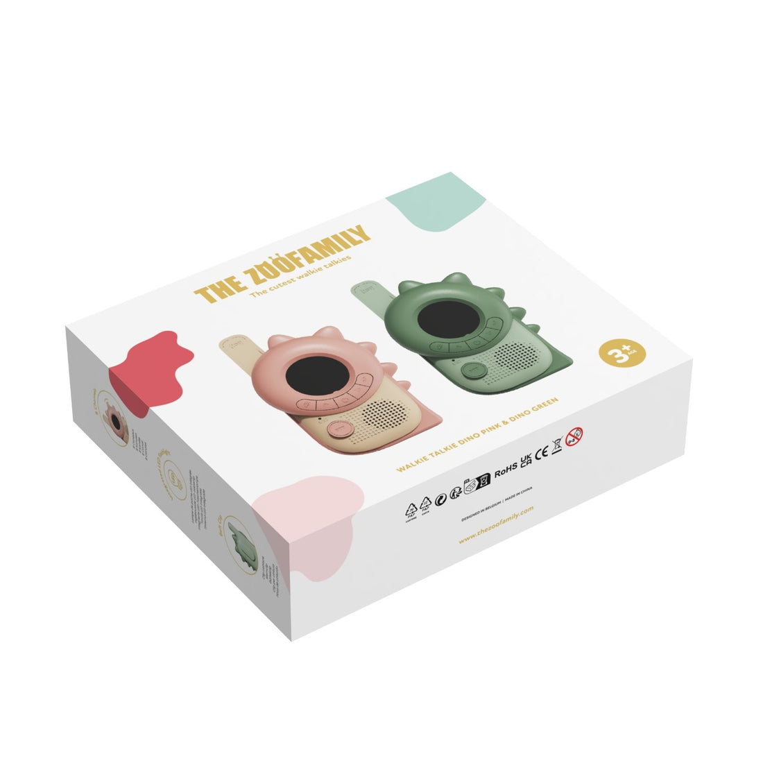 Walkie Talkie - dino pink &amp; Gr