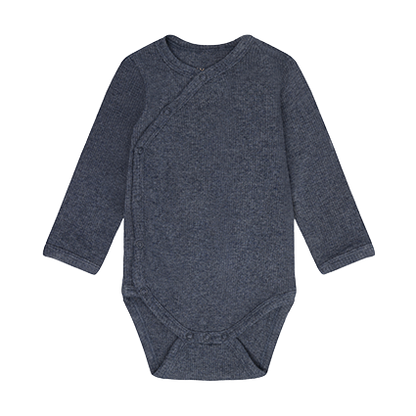 Wrap Body LS Melange Rib