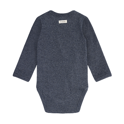 Wrap Body LS Melange Rib