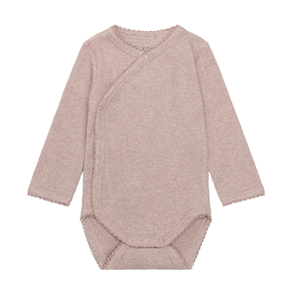 Wrap Body LS Melange Rib