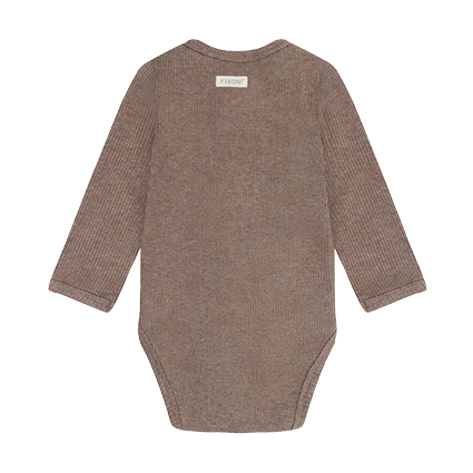 Wrap Body LS Melange Rib