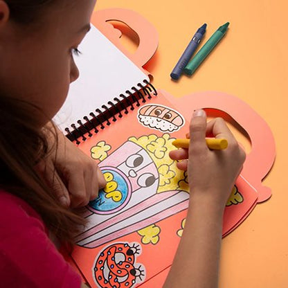 YUMMY COLORING &amp; STICKERS BOOK