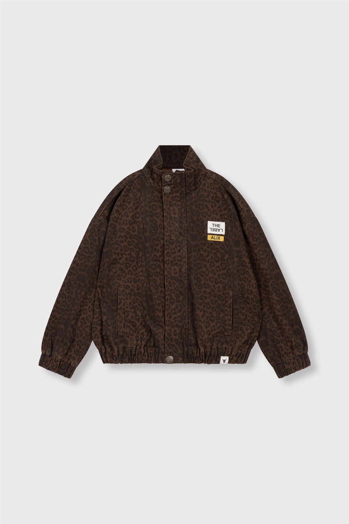 kids woven leopard jacket