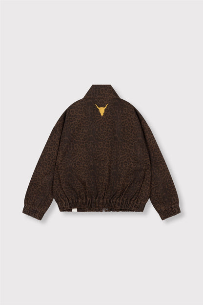 kids woven leopard jacket